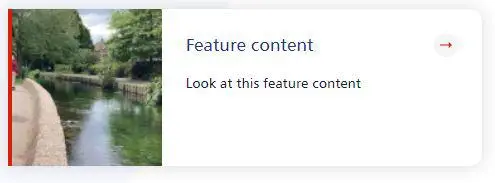 Feature content on the front end of the website