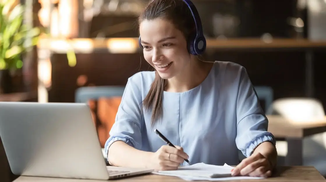 Student at laptop