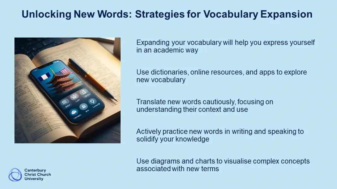Strategies for vocabulary expansion