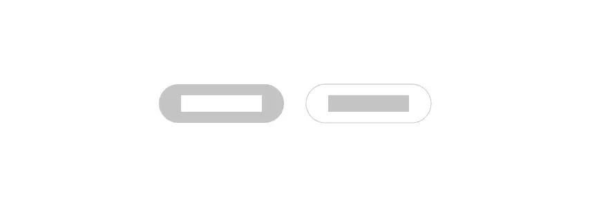 Wireframe of buttons