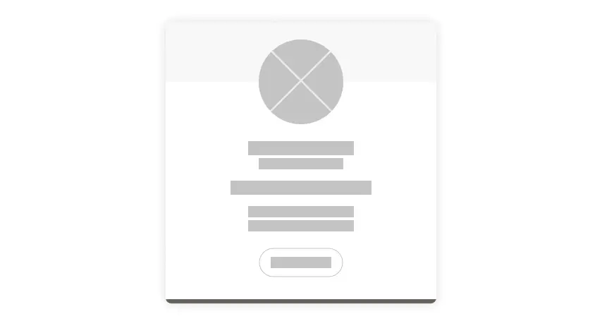 Profile card wireframe