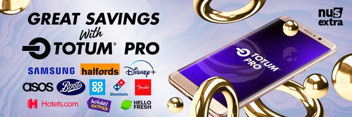 Totum pro card surrounded by logos of participating brands. 