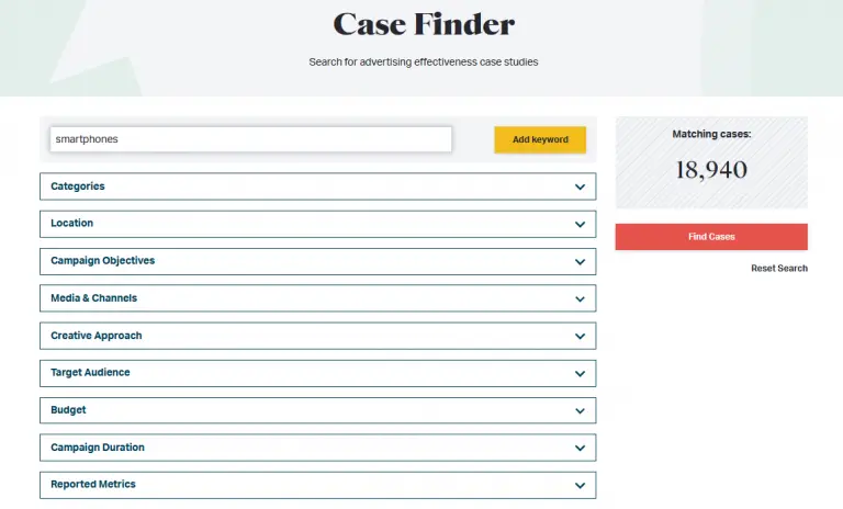 WARC case finder